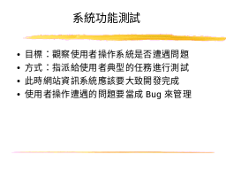 系統功能測試